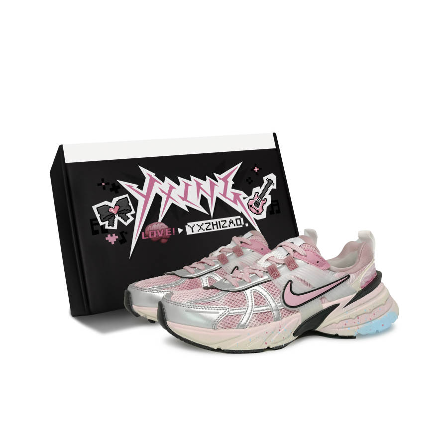 Nike Nike V2K Run Fabric Slip Resistant, Abrasion Resistant, Lightweight Slip Resistant, Abrasion Resistant, Lightweight