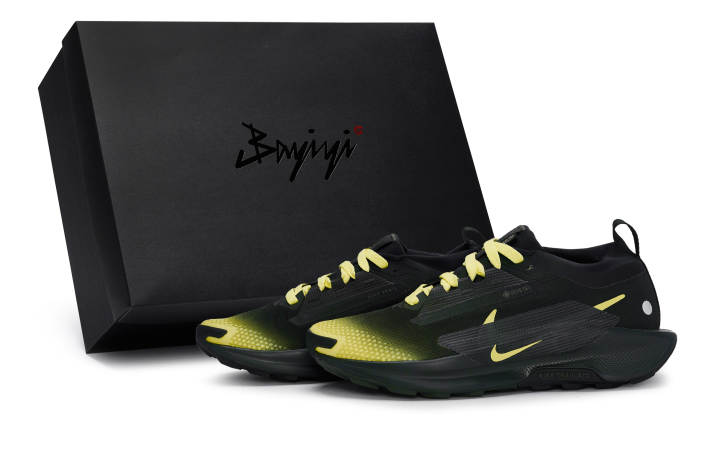 Nike Nike Pegasus Trail 5 Abrasion Resistant Abrasion Resistant Low top Running Shoes Men's Black Yellow