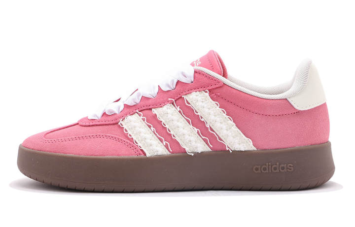 Adidas Adidas BARREDA Coverage Abrasion Resistant Coverage Abrasion Resistant Low top Skateboard Shoes Unisex Pink White