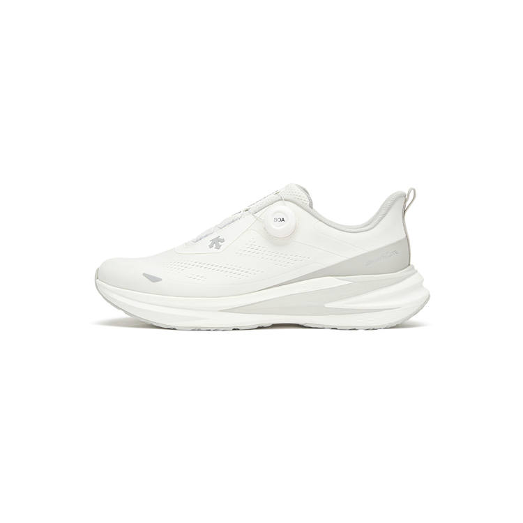 DESCENTE RUNNING Slip Resistant Abrasion Resistant Low top Running Shoes Men's White