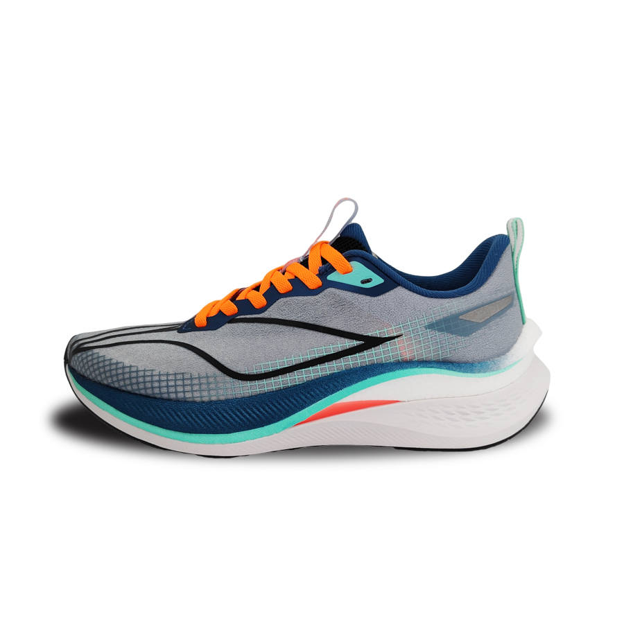 Li-Ning Li Ning Red Hare 7 Pro Cushioning Slip Resistant Abrasion Resistant Low top Casual Running Shoes Men's Blue Gray