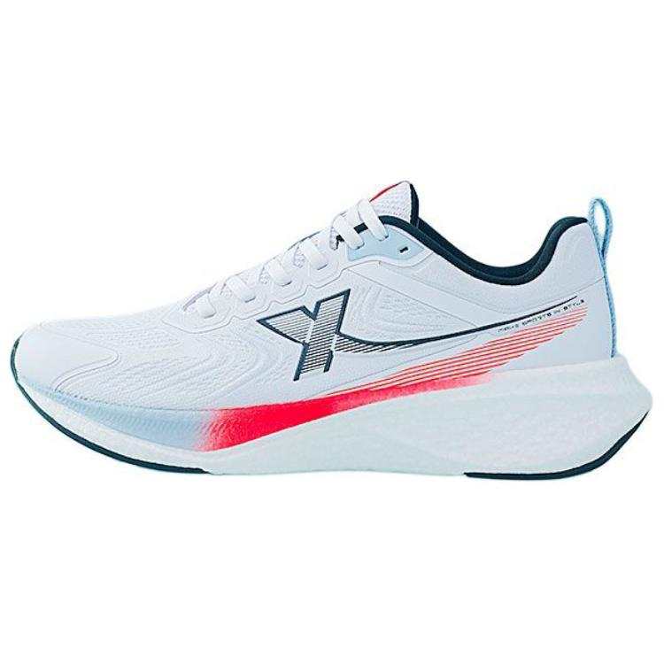XTEP 5.0LITE Comfortable And Trendy Slip Resistant Abrasion Resistant Low top Running Shoes Men's White Black Red