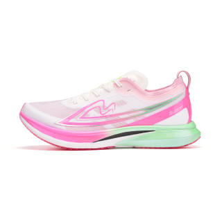 YINSUMAO Full Length Carbon Plate Training Running Shoes Unisex Pink Cyan