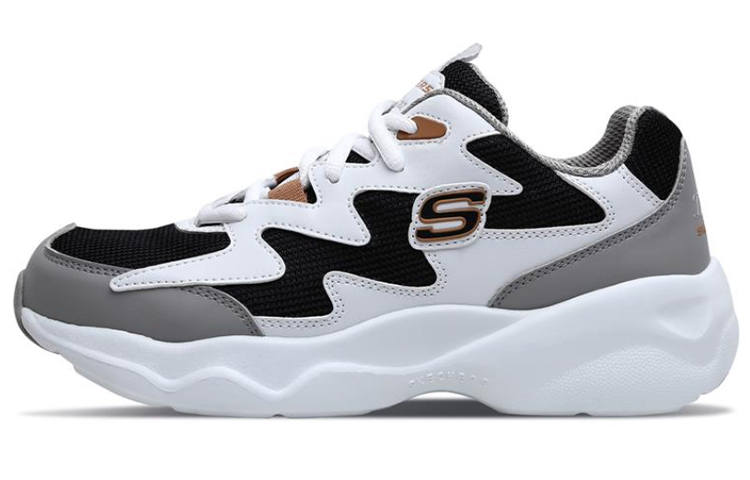 Skechers D'lites Airy 'Black White Grey' Women's