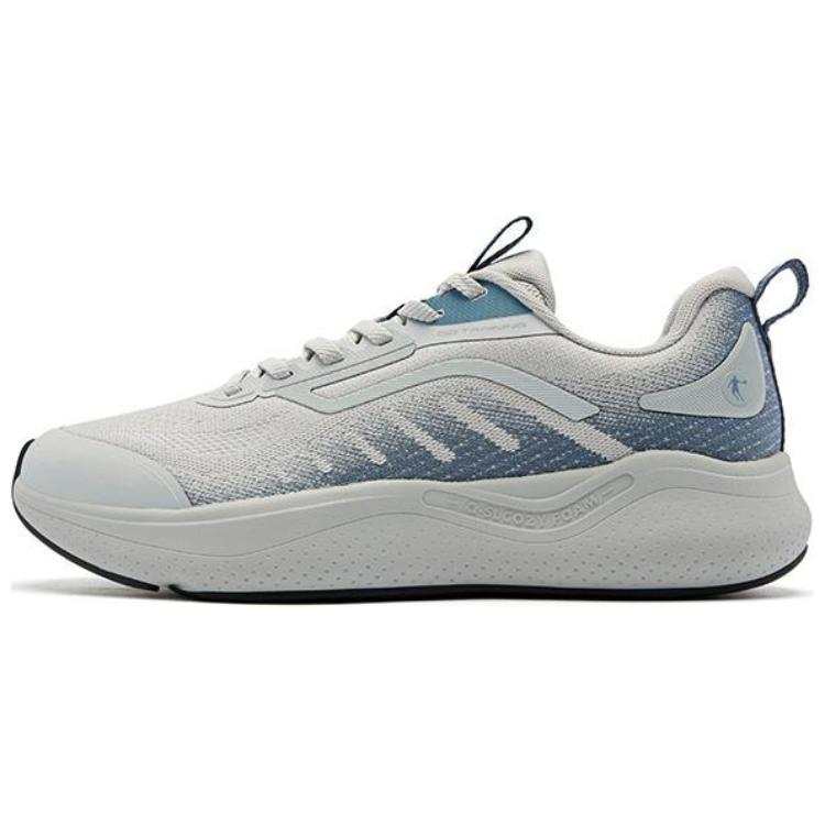 QIAODAN Variety Training Collection Abrasion Resistant Breathable Low top Casual Running Shoes Men's Gray Blue