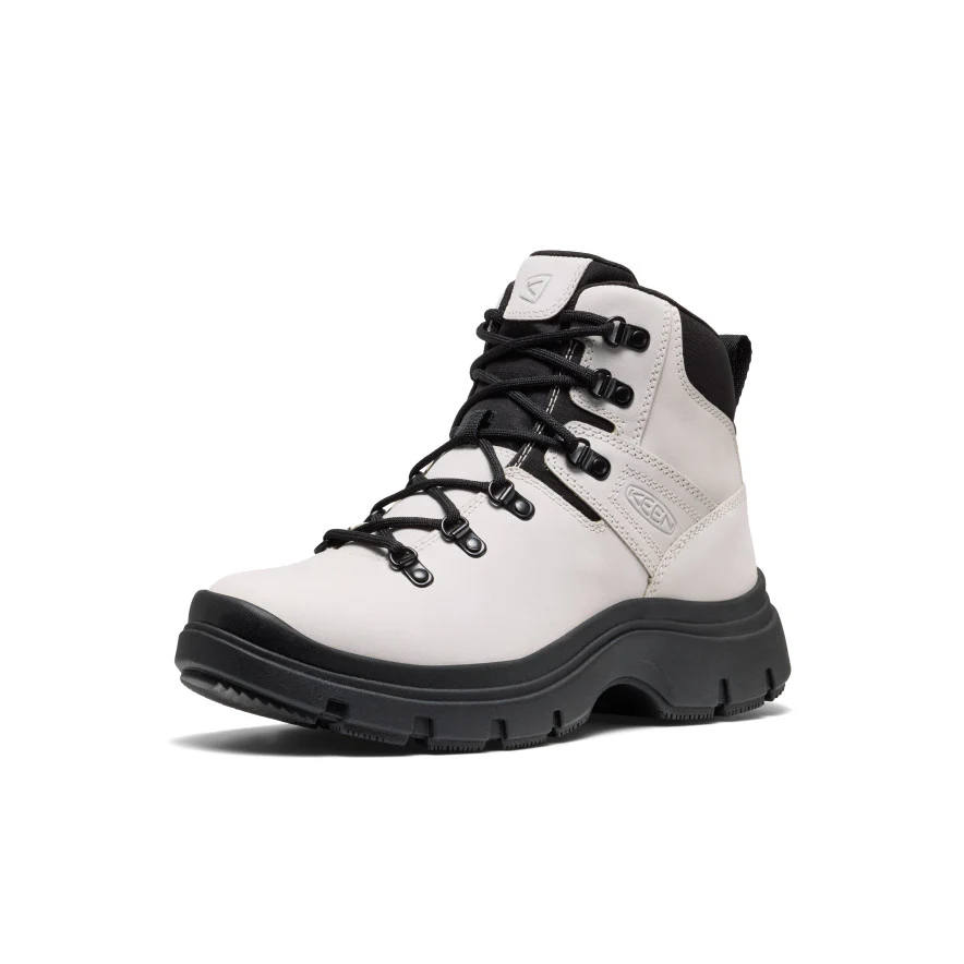 Keen Kosa Leather Breathable, Waterproof, And Abrasion Resistant Cushioning Crew Outdoor Boots Women's White Black