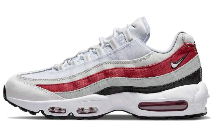 Nike Nike Air Max 95 White Varsity Red Particle Gray