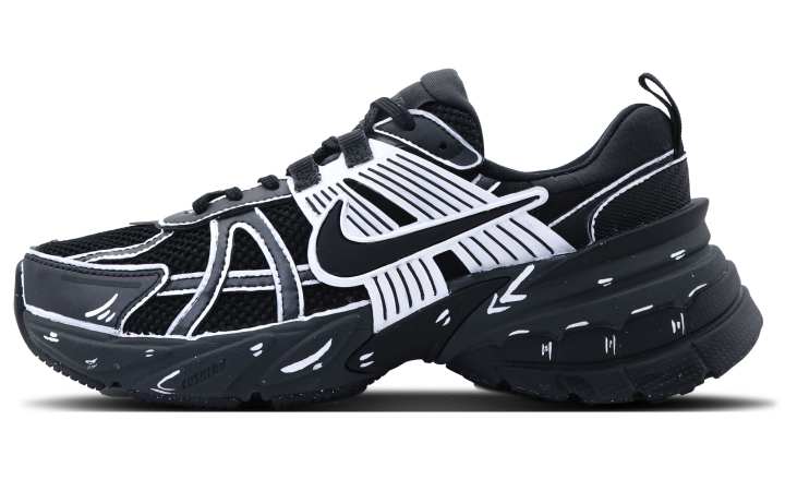Nike Nike V2K Run Cushioning Slip Resistant Abrasion Resistant Low top Training Running Shoes Women's Silver