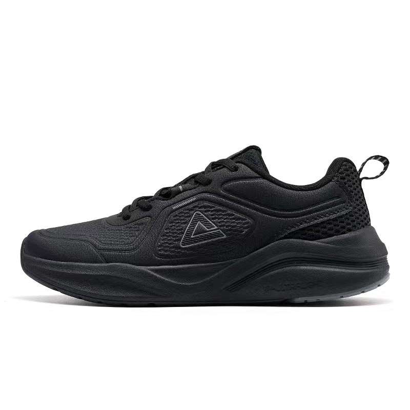 PEAK Slip Resistant Abrasion Resistant Low top Casual Running Shoes Men's Black
