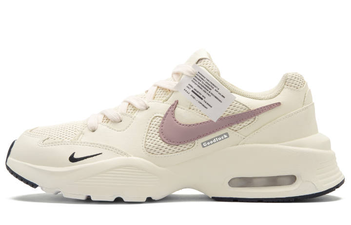 Nike Nike Air Max Fusion Abrasion Resistant Abrasion Resistant Low top Running Shoes Unisex Beige White Pink