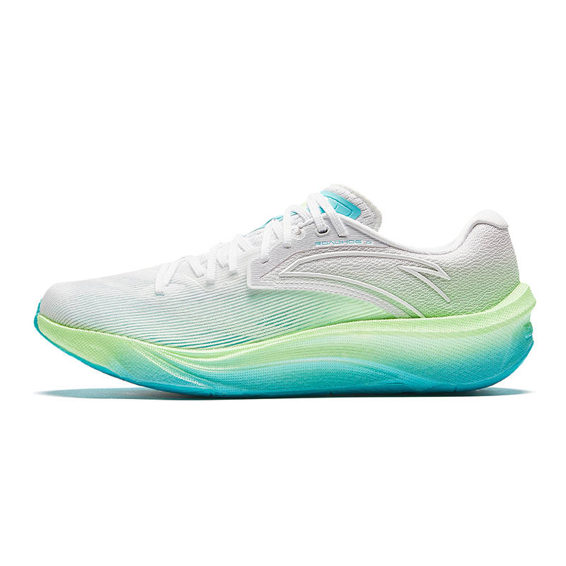 Anta Asphalt Road Dominator 2.0 Cushioning Slip Resistant Abrasion Resistant Low top Running Shoes Men's White Green