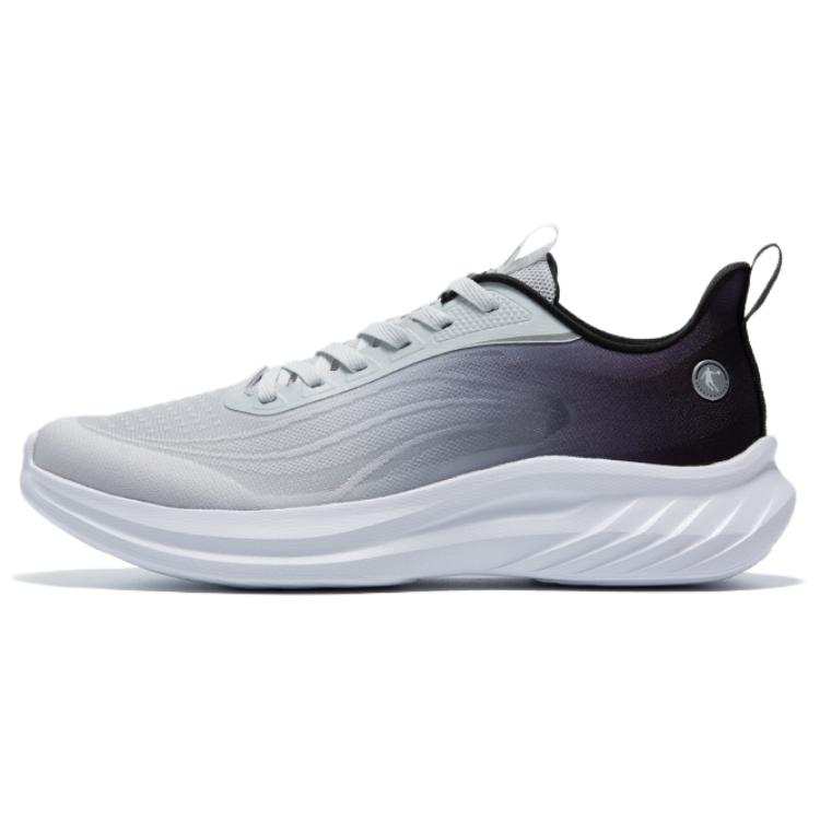 QIAODAN Light Speed 5.0LITE Low top Casual Running Shoes Men's Gray Black