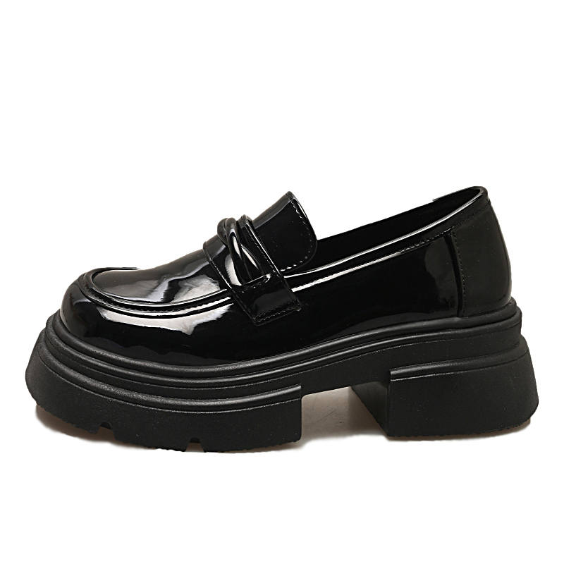 K KANGXUANAN Pu Loafers 5CM Women's