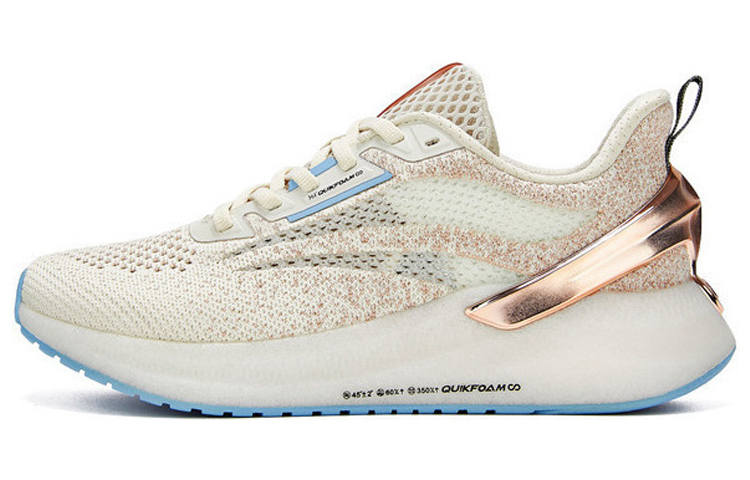 361° Superfly Wing Slip Resistant Cushioning Abrasion Resistant Low top Running Shoes Women's White Gold