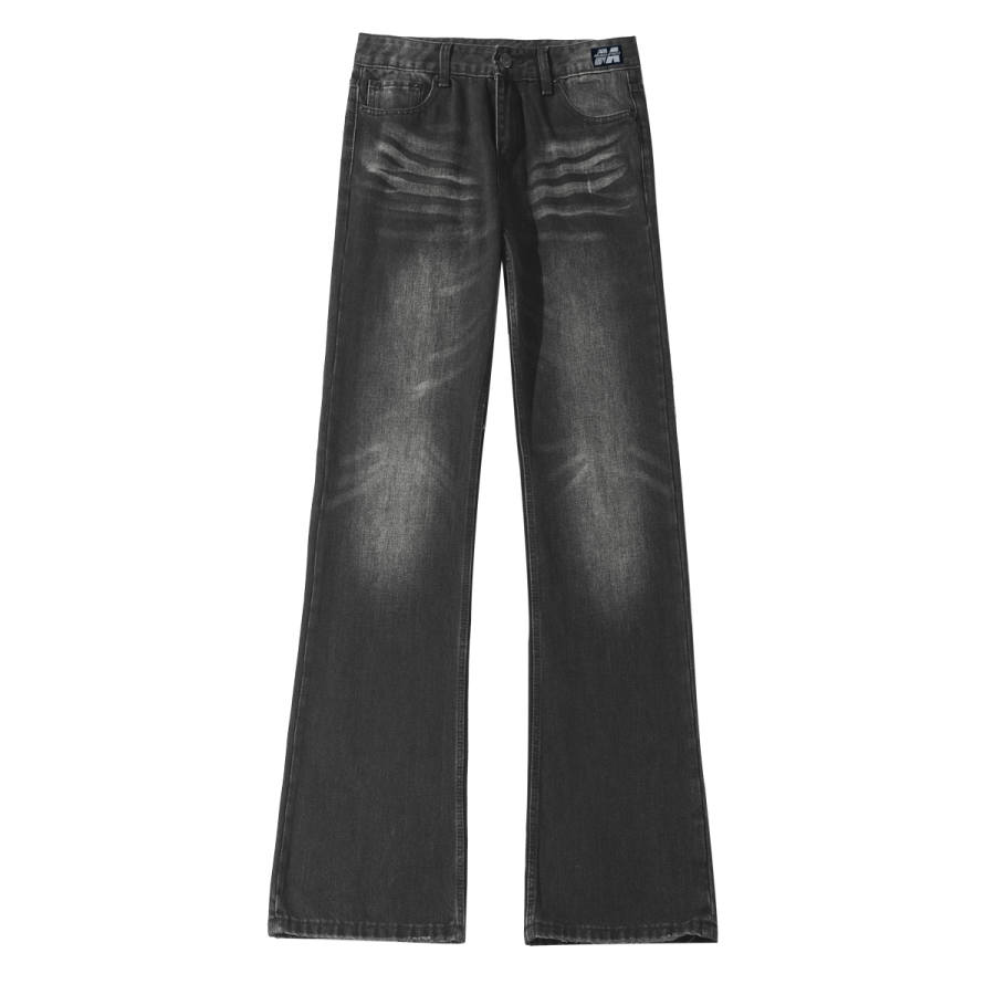 MUSCLETECH Jeans Unisex Thickened And Fleece Lined Straight Fit Pants