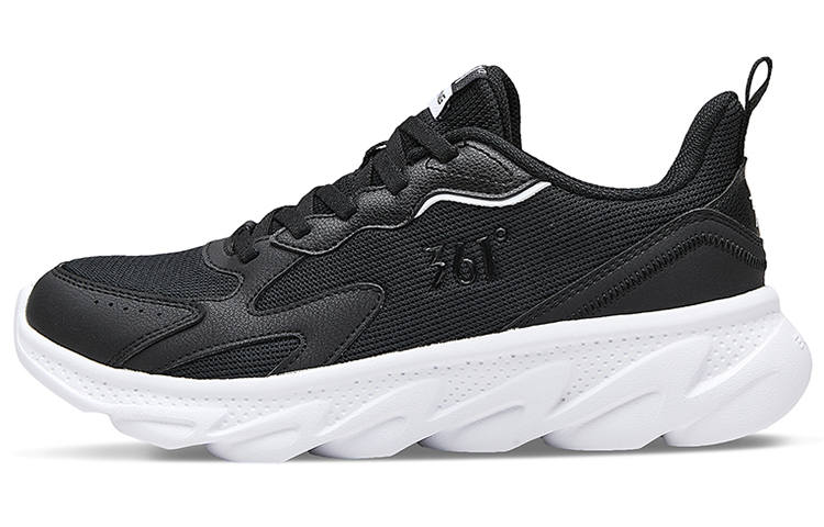 361° Comfortable Slip Resistant, Abrasion Resistant, Breathable, Lightweight Low top Running Shoes Women's Black White