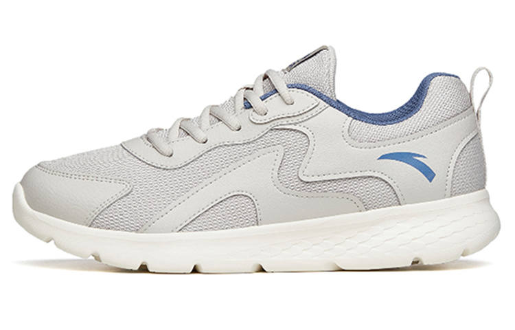 Anta Running Collection Cushioning Slip Resistant Abrasion Resistant Low top Running Shoes Men's Gray Blue Multicolor