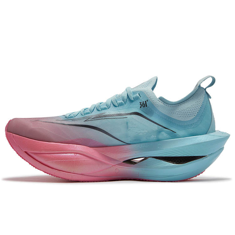 361° Feiyang Future 2.0 Low top Carbon Plate Casual Marathon Racing Running Shoes Unisex Blue Pink