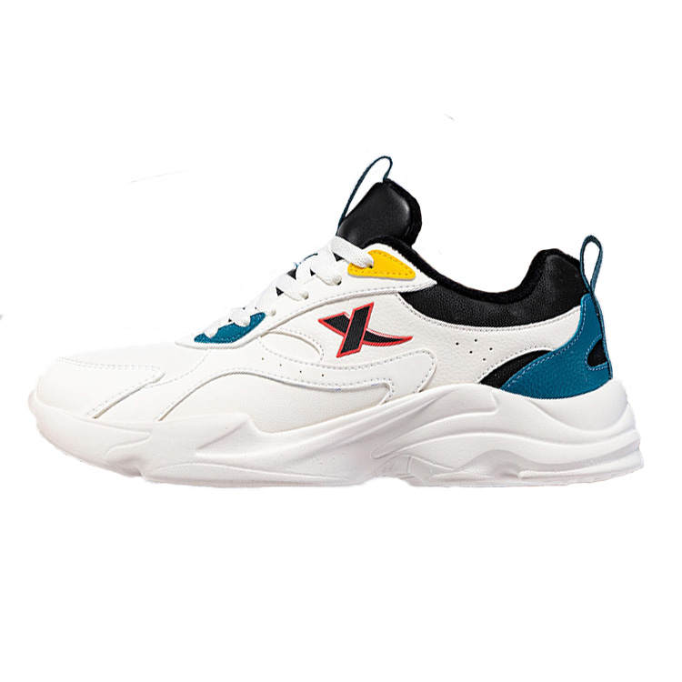 XTEP Cushioning Thermal Cushioning Thermal Low top Running Shoes Men's White Teal Blue