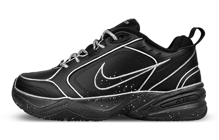 Nike Nike Air Monarch 4 Non slip Lightweight Low top Chunky Sneakers Unisex Black Gray