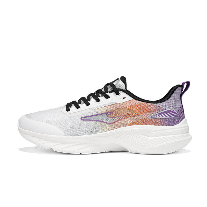 Erke Cushioning Breathable Lightweight Low top Casual Running Shoes Men's Microcrystal White With A Hint Of Purple