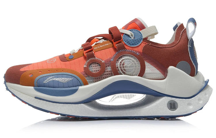 Li-Ning Li Ning Shadow CRC Running Shoes Men's Low Top Flame Orange/Caramel