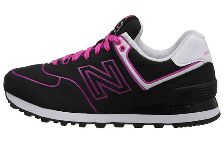 New Balance New Balance 574 Neon Lights Low Top Black/Red Women's