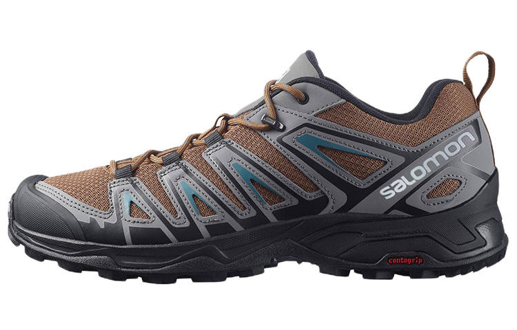 SALOMON X Ultra Pioneer Comfortable Abrasion Resistant Low top Outdoor Shoes Men's Black Brown