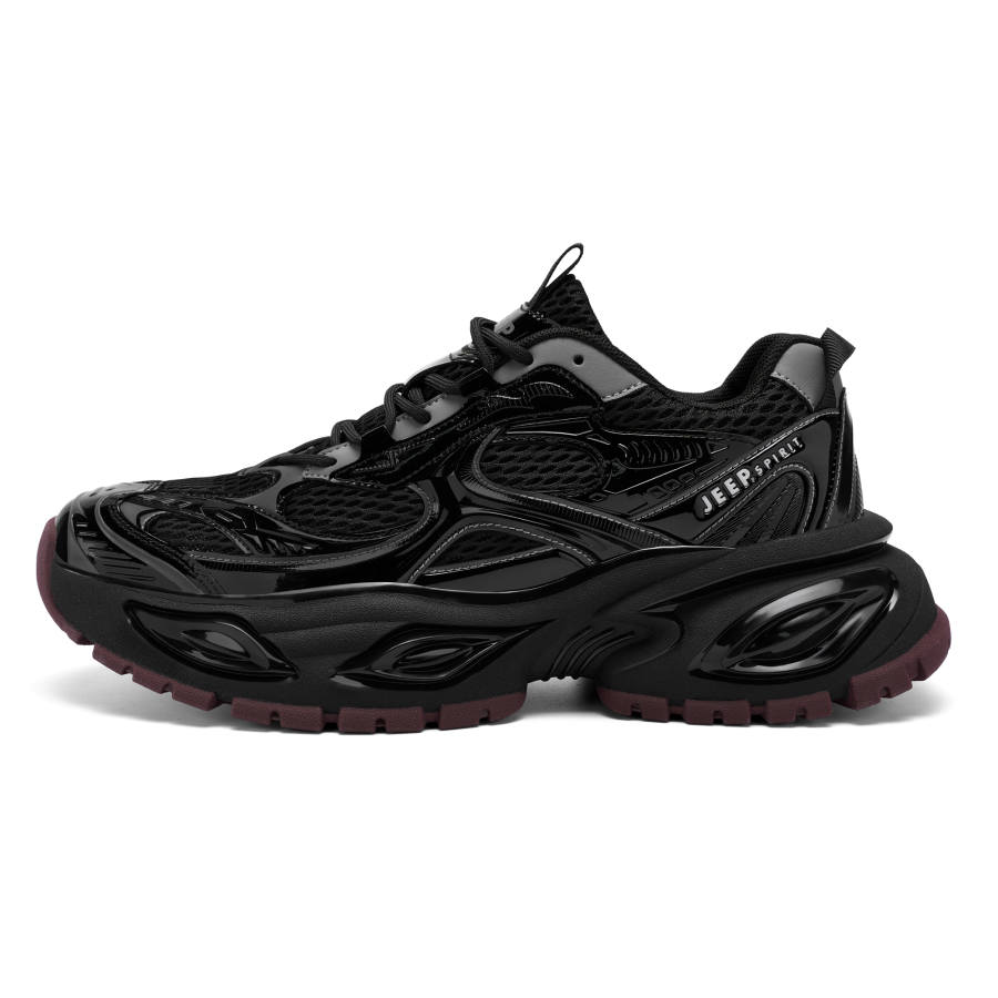 JEEP SPIRIT Black Myth Low top Chunky Sneakers Men's Graphite Black