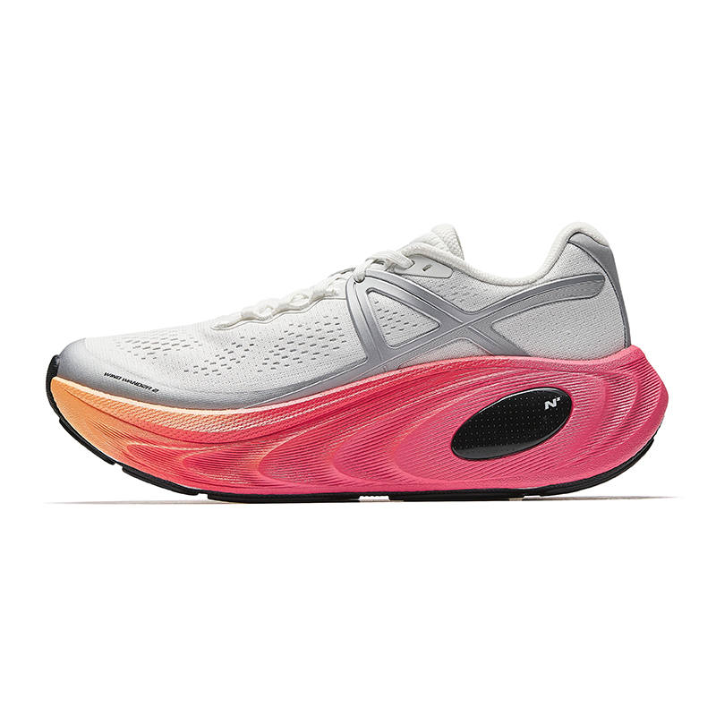 Anta Ride The Wind 2 Low top Casual Running Shoes Women's White Silver