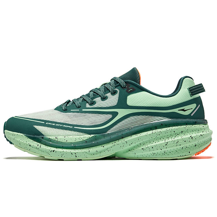 Erke Vertical 1.0 Outdoor Low top Trail Running Shoes Men's New Mint Blue And Green Mountain Green