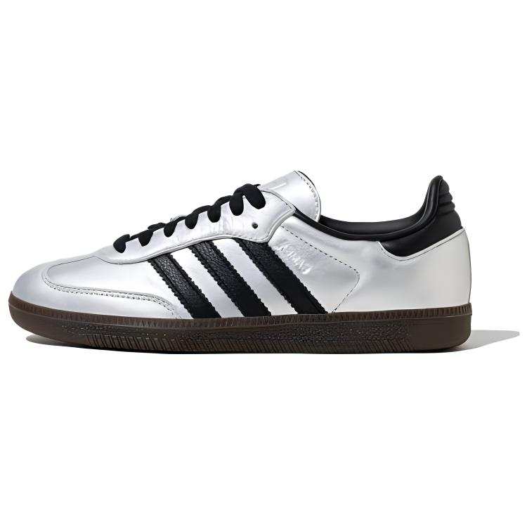 Adidas Originals SAMBA OG Low top Skateboard Shoes Women's Silver Black