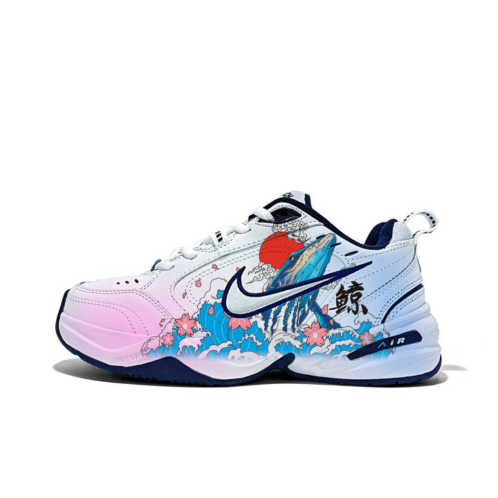 Nike Nike Air Monarch 4 White Navy Textile, Synthetic Leather, Split Cow Leather