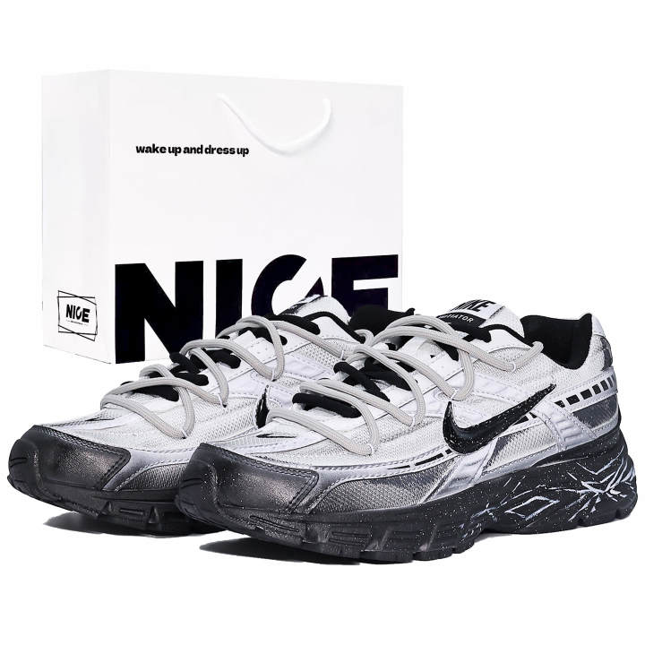 Nike Nike Initiator Abrasion Resistant Low top Casual City Commuting Running Shoes Unisex Black White