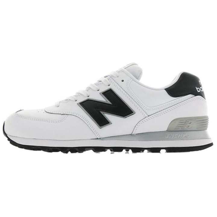 New Balance New Balance NB 574 Leather Low top Casual Running Shoes Men's White Black D