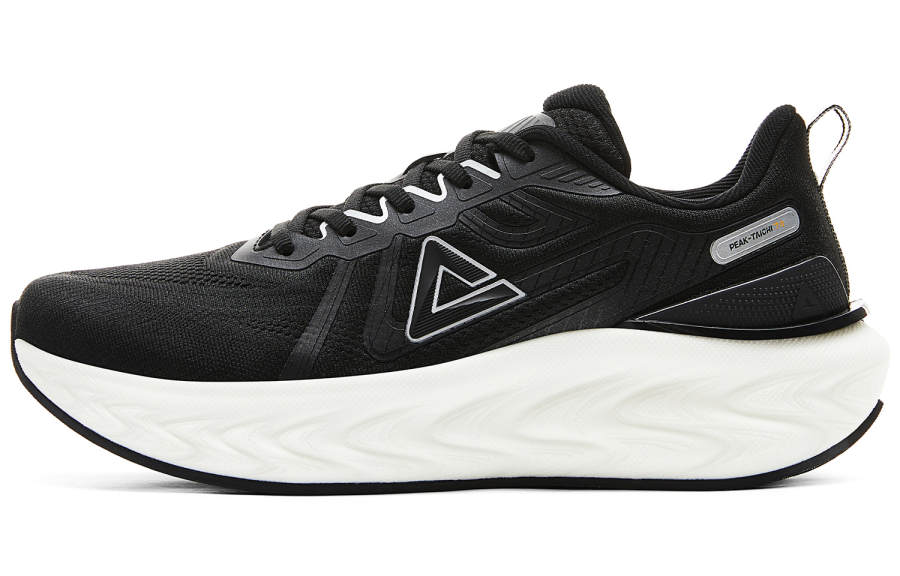 PEAK Cushioning Slip Resistant Abrasion Resistant Rebound Low top Running Shoes Women's Black Ivory