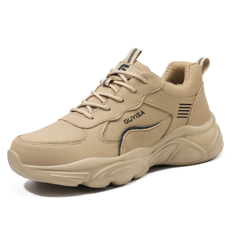 GUYISA GUYISA Safety & Protective Shoes For Electricians, Men's Lightweight And Comfortable Microfiber Leather