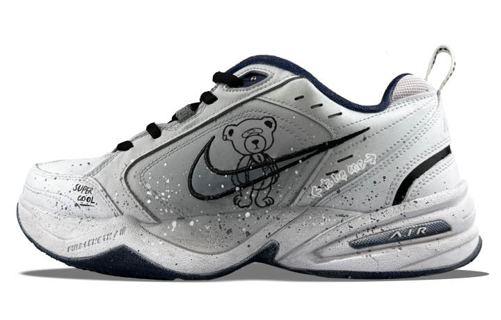 Nike Nike Air Monarch 4 Mr. Big Bear Low top Chunky Sneakers Unisex Gray White