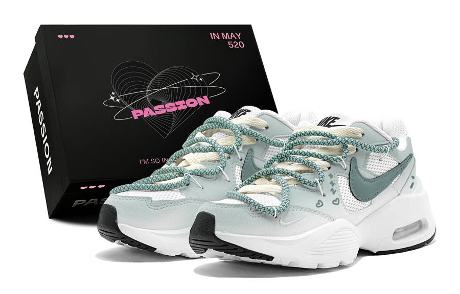 Nike Nike Air Max Fusion Abrasion Resistant Abrasion Resistant Low top Running Shoes Women's Green White