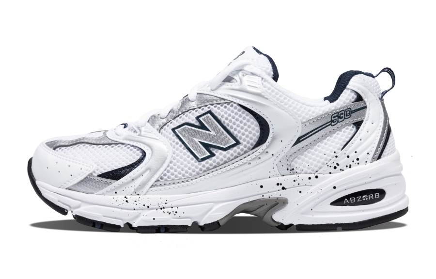 New Balance New Balance NB 530 Classic Vintage Slip Resistant, Abrasion Resistant, Breathable Low top Running Shoes Unisex Silver