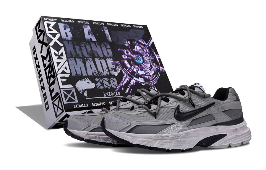 Nike Nike Initiator Abrasion Resistant Low top Running Shoes Men's Gray White