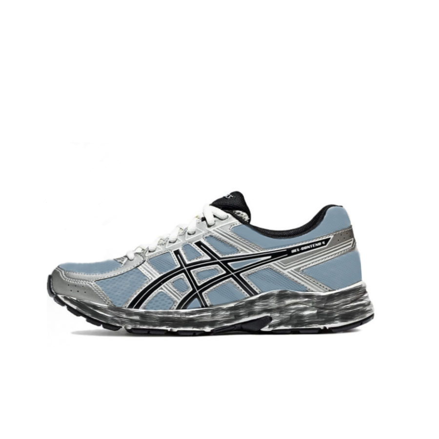 ASICS Gel Contend 4 Cushioning, Wear Resistant Low top Running Shoes Men's Light Blue