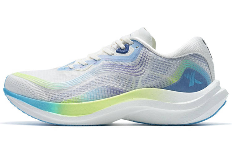 XTEP 260 2.0 Cushioning Slip Resistant Abrasion Resistant Low top Running Shoes Men's White Blue