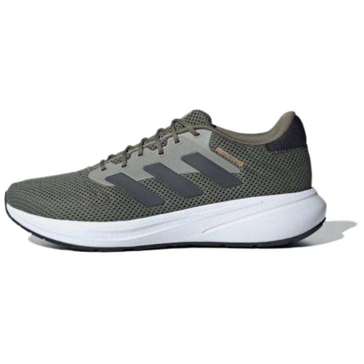Adidas Adidas Slip Resistant And Breathable Slip Resistant And Breathable Low top Casual Running Shoes Men's Green Black