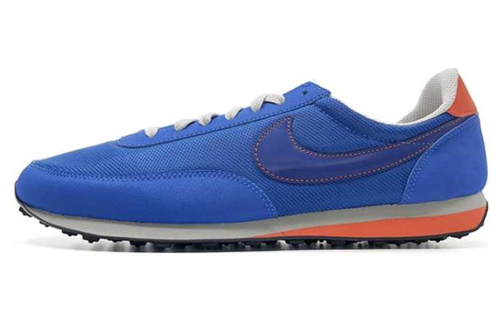 Nike Nike Elite Breathable Cushioning Abrasion Resistant Low top Running Shoes Men's Blue Orange