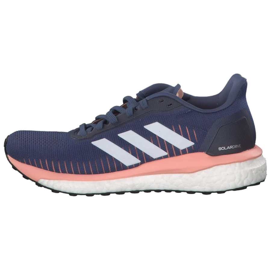 Adidas Adidas Solar Drive 19 Texture Mesh, Textile Breathable Low top Running Shoes Women's Blue Pink