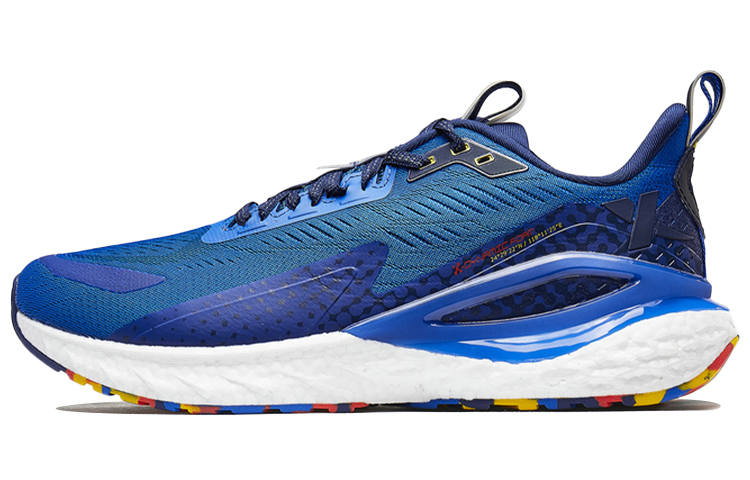 XTEP Cushioning Slip Resistant Lightweight Low top Running Shoes Men's Blue