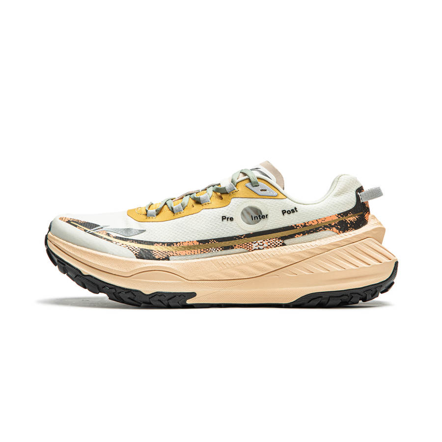 Li-Ning Soulland X Li Ning De Lu Series Running Shoes Men's Low Top White Gold