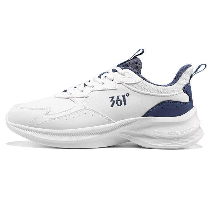 361° Slip Resistant, Abrasion Resistant, Lightweight Low top Running Shoes Men's White Blue