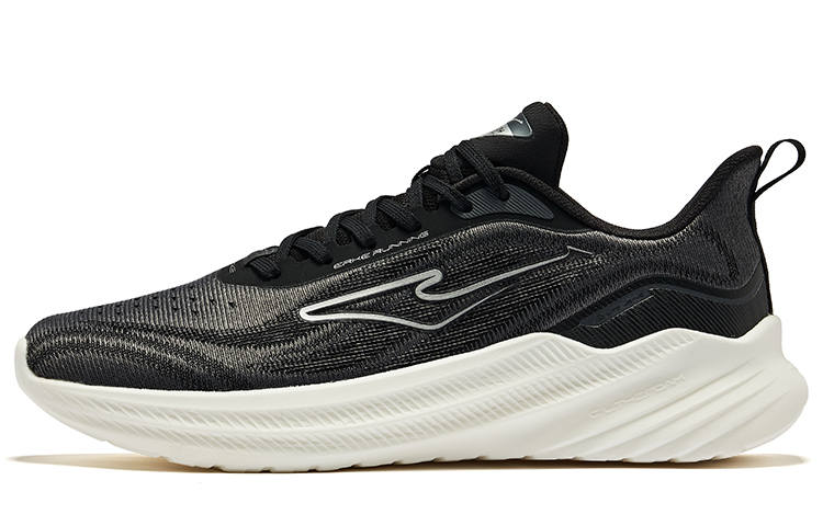 Erke Shadow 2.0 Cushioning Slip Resistant Low top Running Shoes Men's Jet Black Carbon Gray